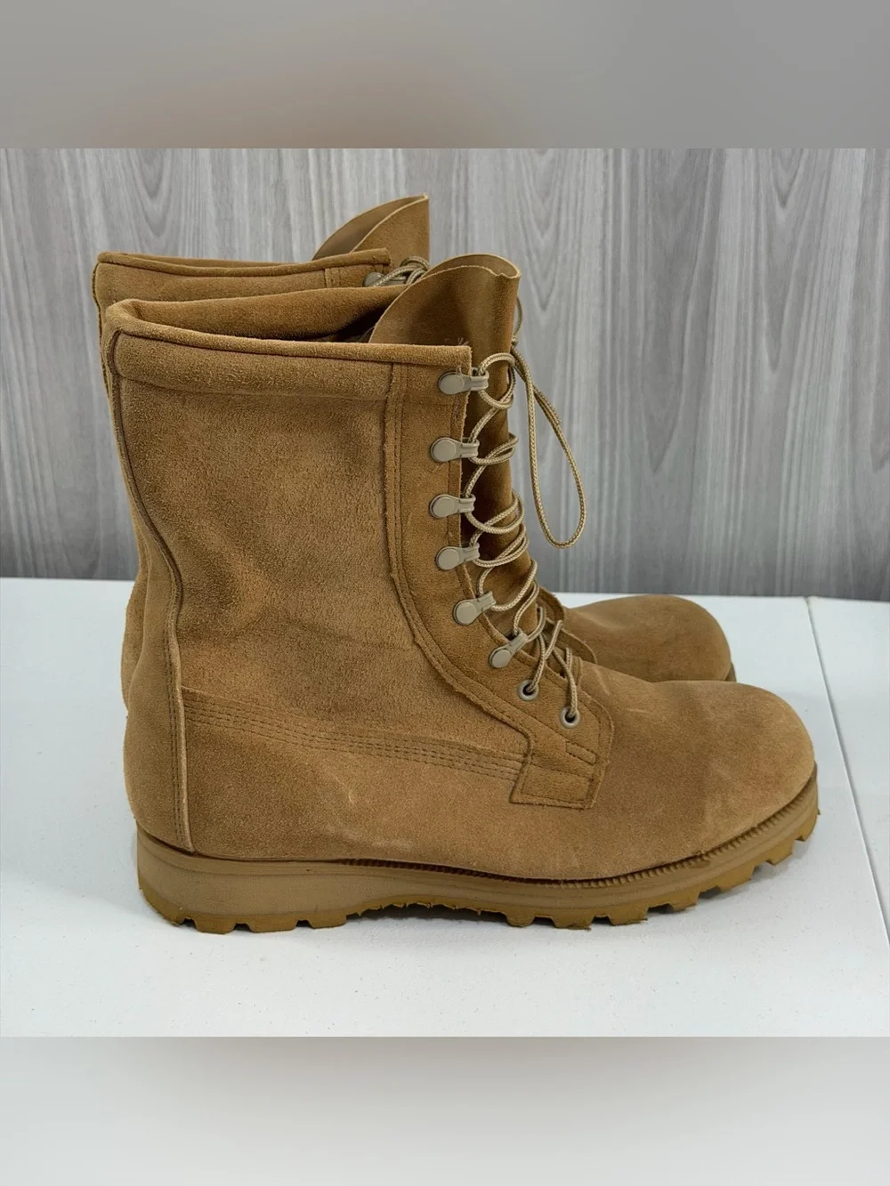Belleville Goretex Desert Tan Leather Nylon Combat Military Boot ICWT 9.5XW